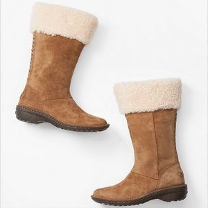 UGG Karyn leather & shearling lined boots Women's 8